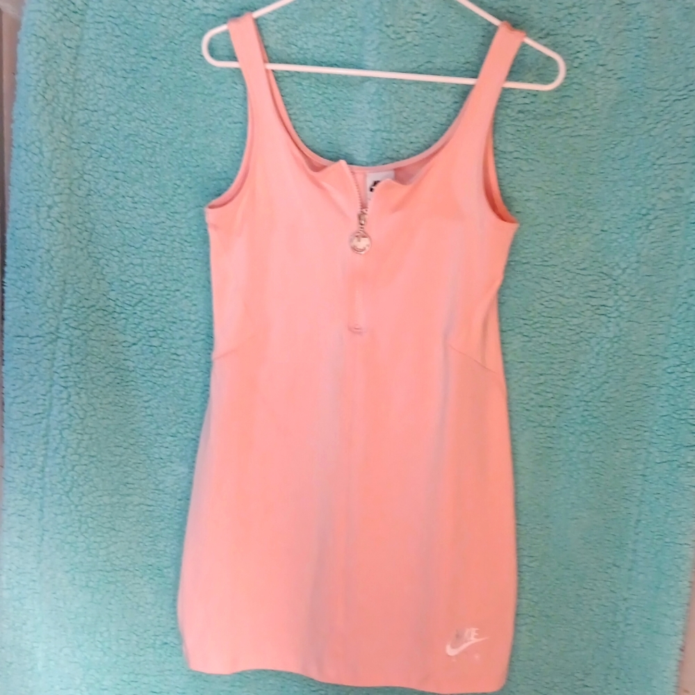 Tank, zip down top, short, mini dress